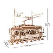 Classic City Tram 3D Wooden Puzzle Building