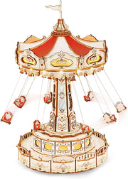 Magic Amusement Park Swing Ride Puzzle in legno 3D