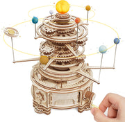 Rotatable Mechanical Orrery 3D Wooden Puzzle Games