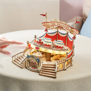 Music Box Building Block Amusement Park Series For Kids &Adults