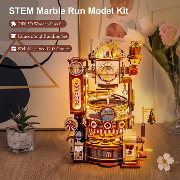 Marble Chocolate Factory 3D Wooden Puzzle