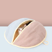 Round Fan Cotton And Linen Wool Warm