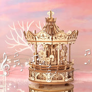 Carousel Waltz Rotating - Romantic Carousel 3D Wooden Puzzles