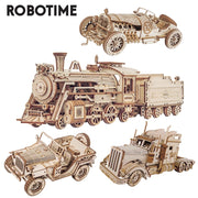 Vintage Vehicle Model 3D Wooden Puzzle