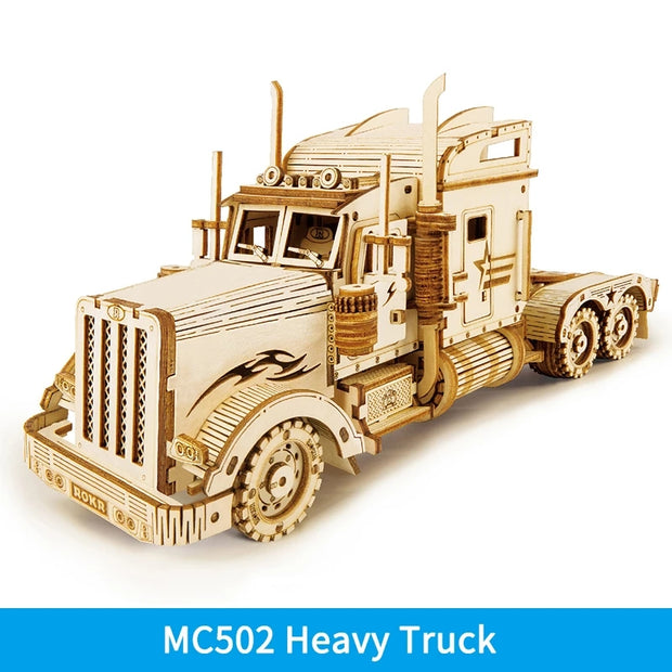 Vintage Vehicle Model 3D Wooden Puzzle