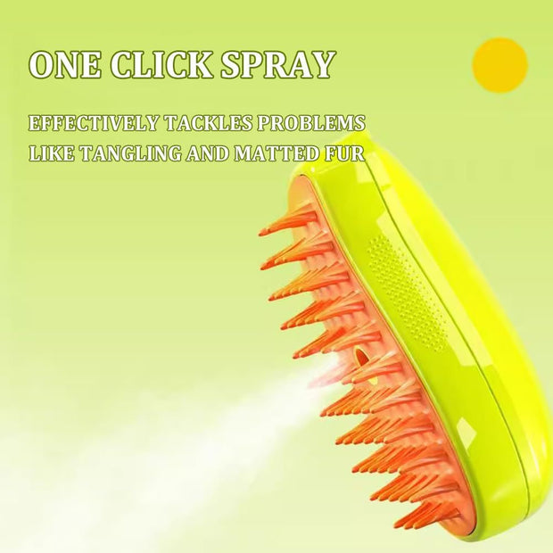 Pet Electric Spray Massage Comb Steam Brush