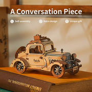 Rolife Vintage Car Model 3D Wooden Puzzle