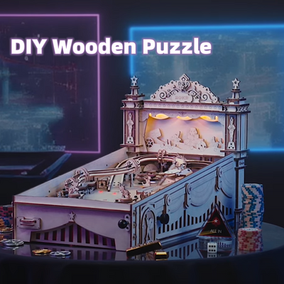 Pinball Machine 3D Wooden Puzzle Amusing Table Game